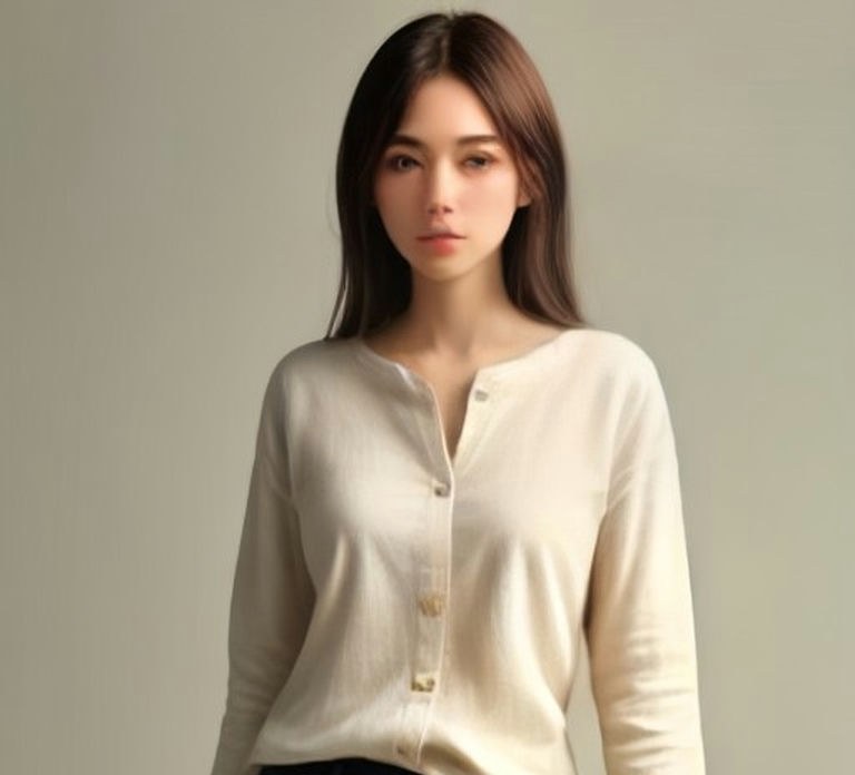 示例｜棉麻宽松衬衫 女