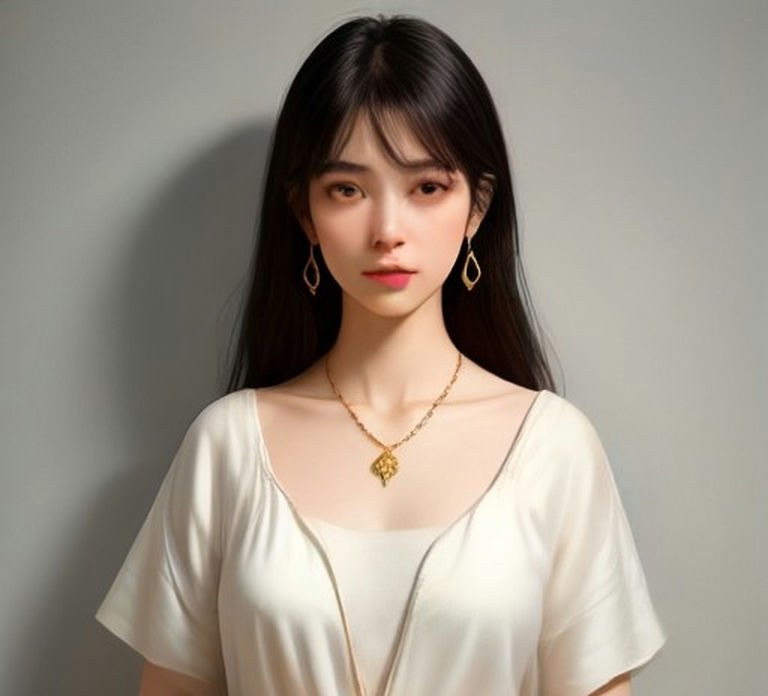 示例｜925 银镀金细链项链