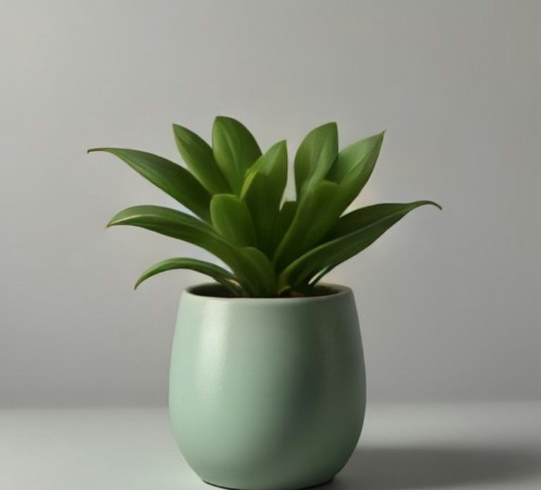 示例｜釉面花盆 20cm 墨绿
